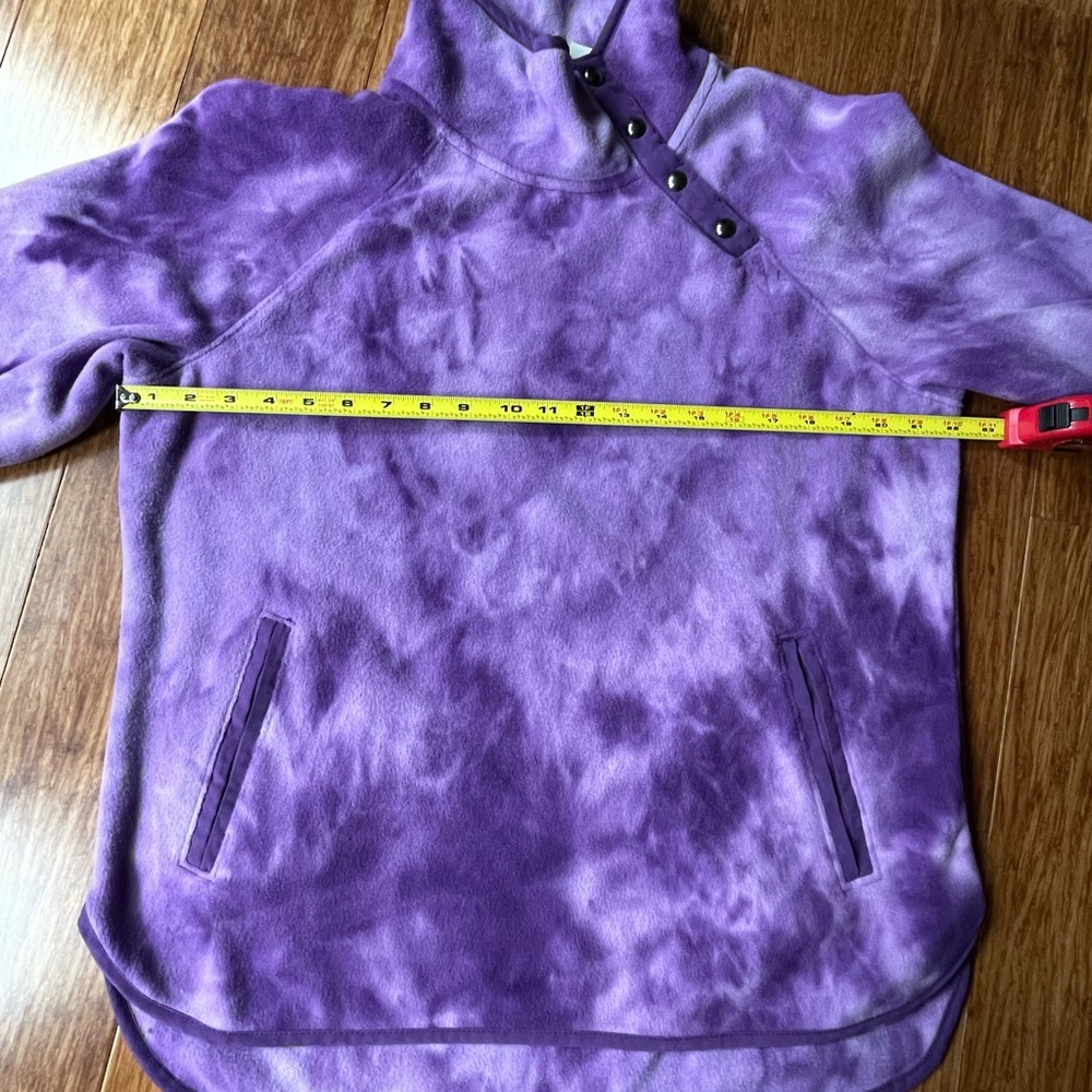 COPY - Women’s GreenTea Purple Tie Dye Fleece Pullover Size Large